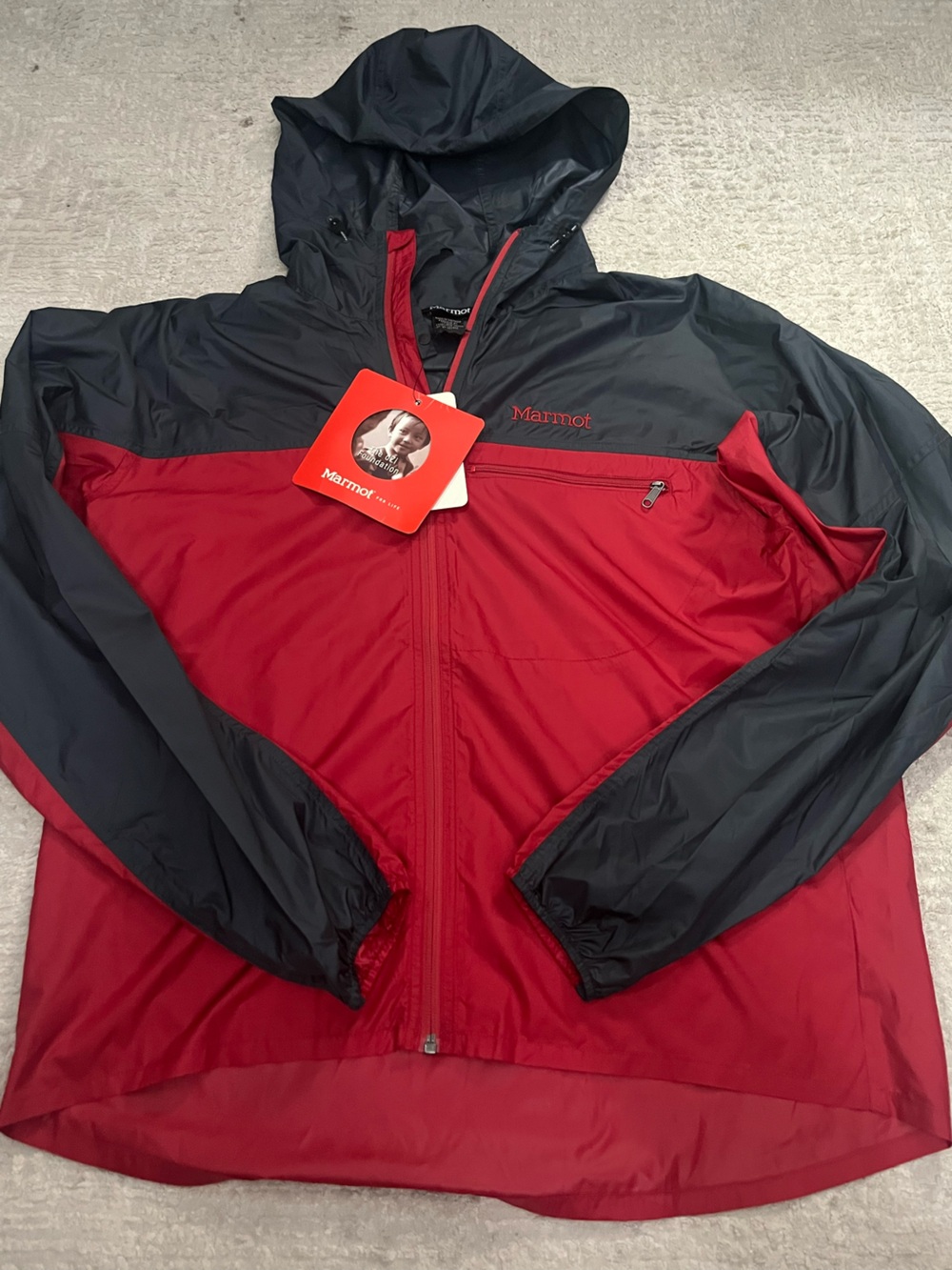 NWT Marmot Ion Wind Shirt; color block winder-breaker jacket